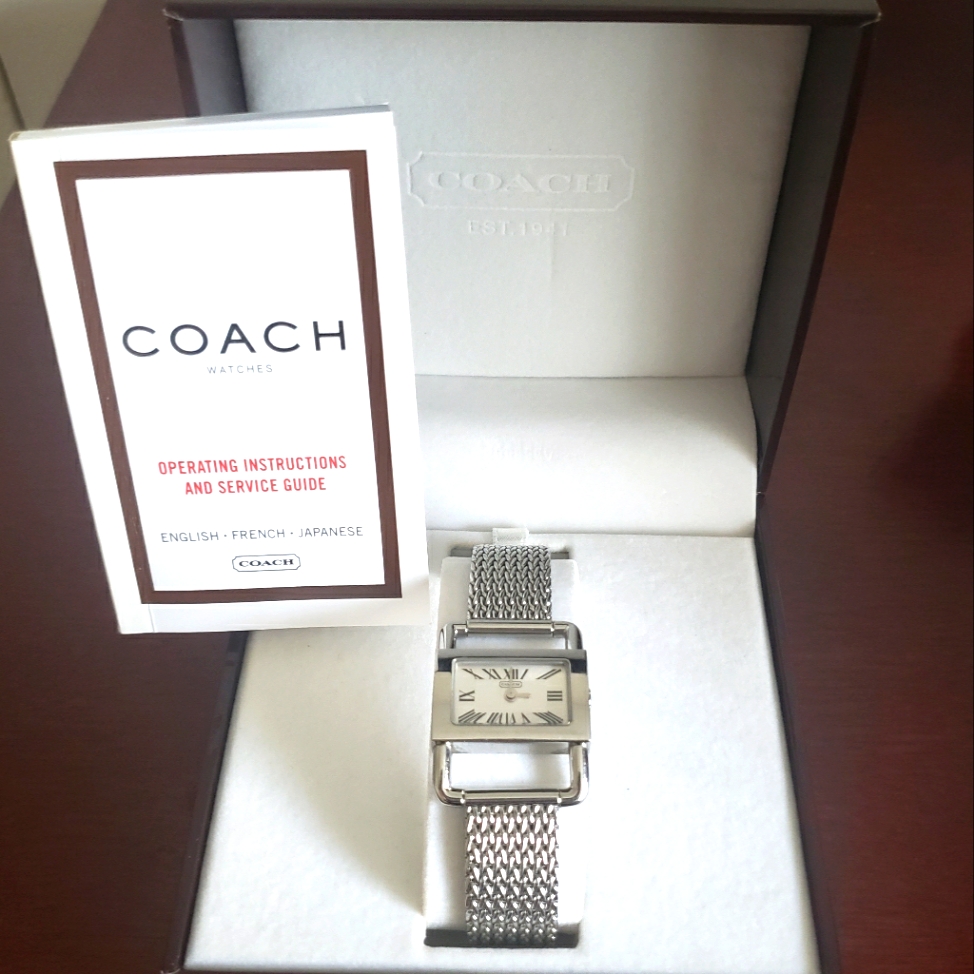 Coach Stainless Steel Mesh Ladies Watch